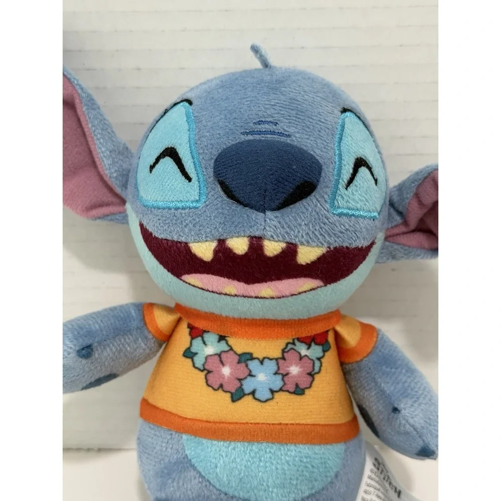 Disney Stitch Plush Hawaiian Lei Shirt Toy 7.5